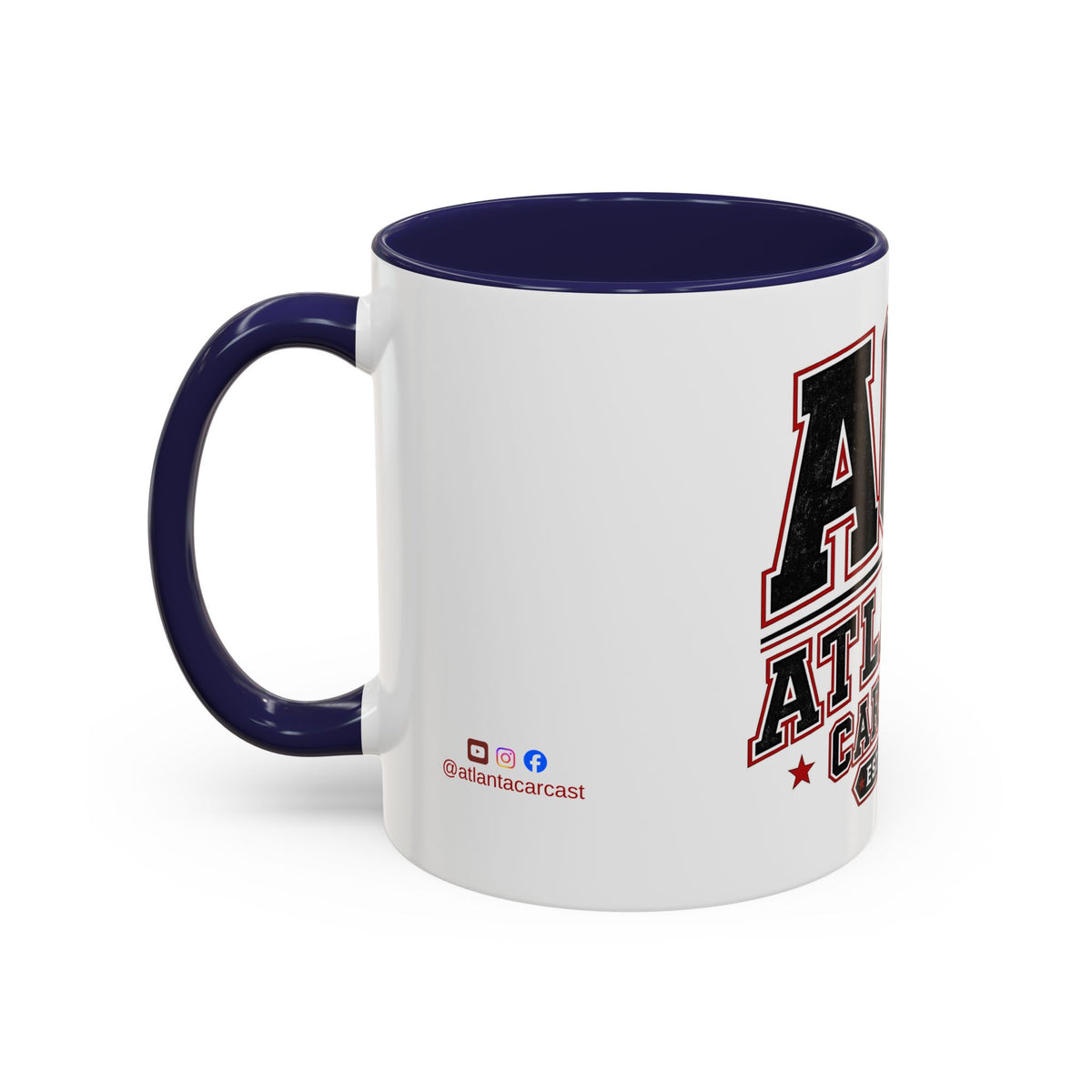Atlanta Car Cast Accent Coffee Mug – Two-Tone Ceramic, 11oz & 15oz, Multiple Colors