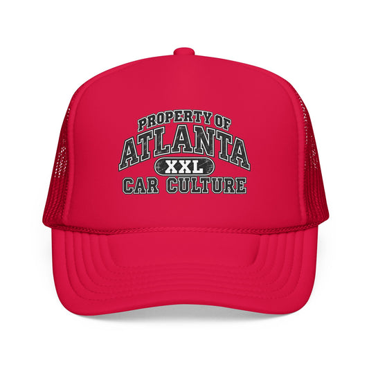 Atlanta Car Culture Trucker Hat — "Property of Atlanta XXL" Foam Mesh Cap