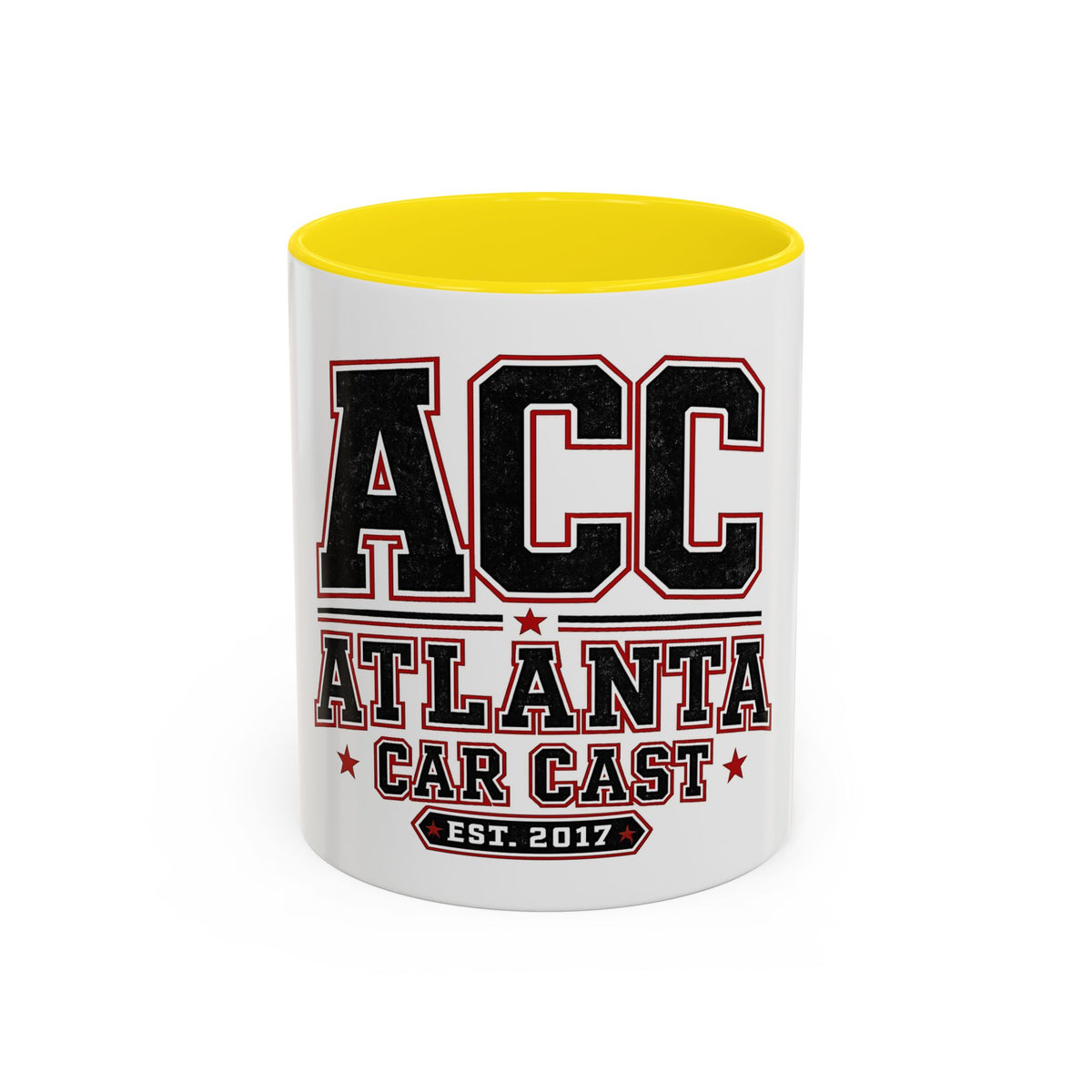 Atlanta Car Cast Accent Coffee Mug – Two-Tone Ceramic, 11oz & 15oz, Multiple Colors