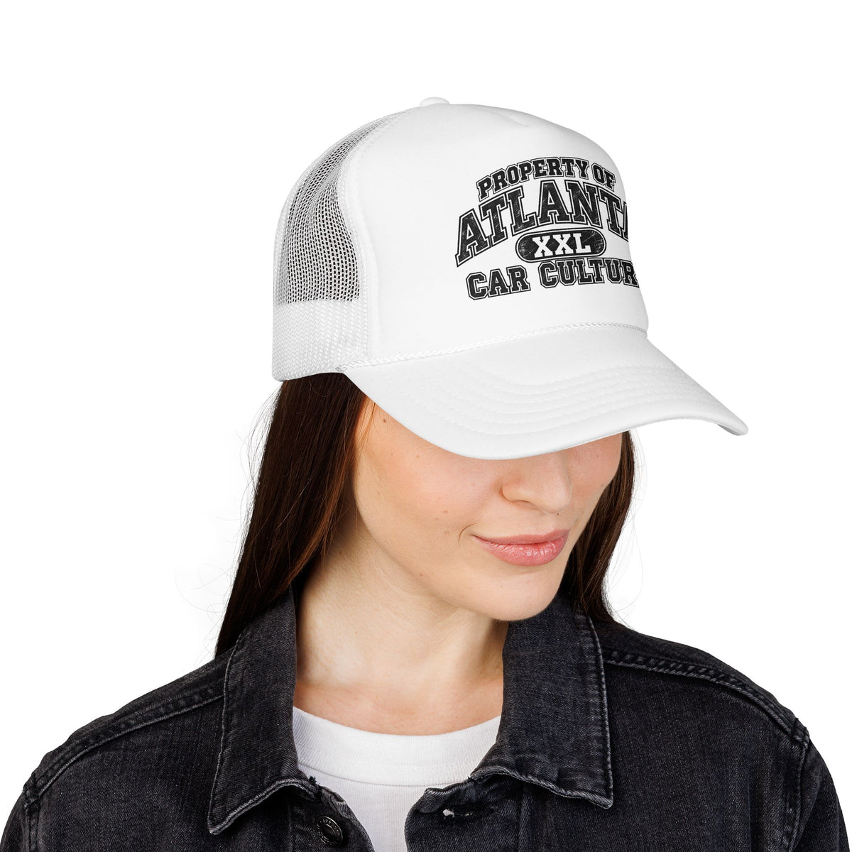 Atlanta Car Culture Trucker Hat — "Property of Atlanta XXL" Foam Mesh Cap
