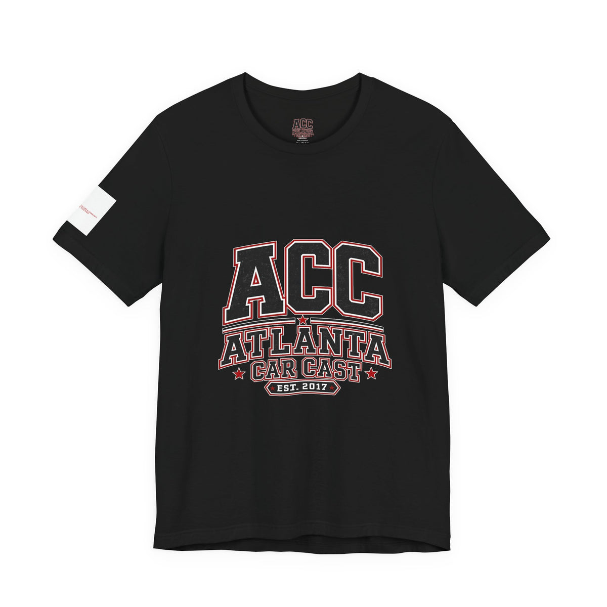 Atlanta Car Cast ACC Logo Unisex T-Shirt – Vintage Collegiate Graphic Tee, 100% Cotton, White