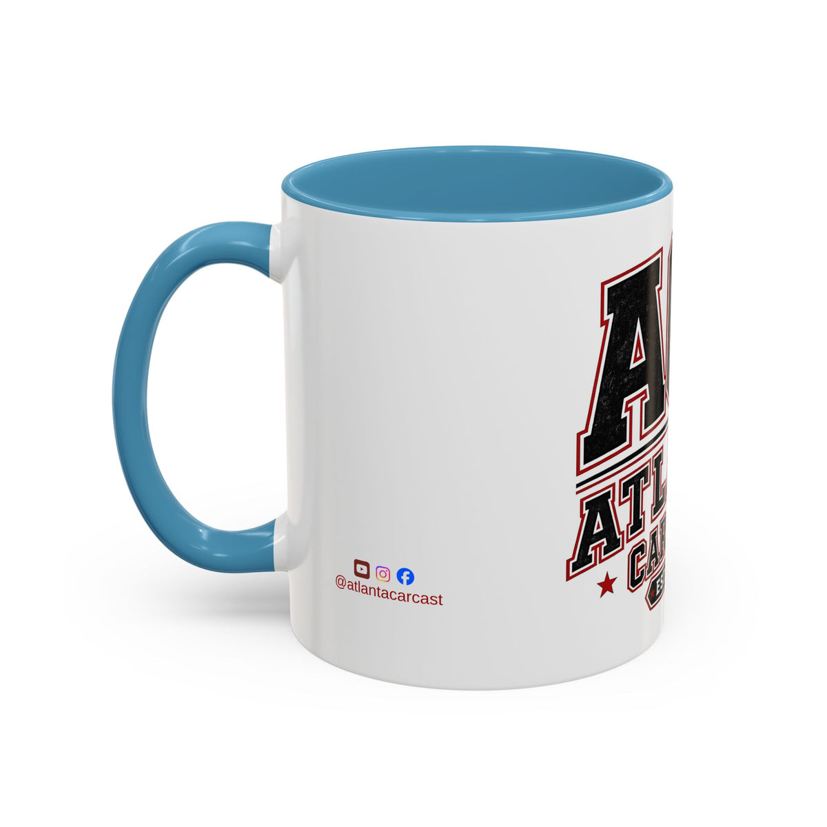 Atlanta Car Cast Accent Coffee Mug – Two-Tone Ceramic, 11oz & 15oz, Multiple Colors