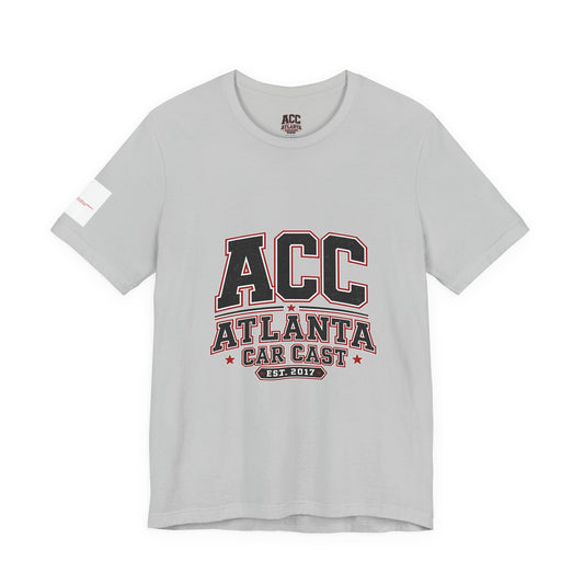 Atlanta Car Cast ACC Logo Unisex T-Shirt – Vintage Collegiate Graphic Tee, 100% Cotton, White