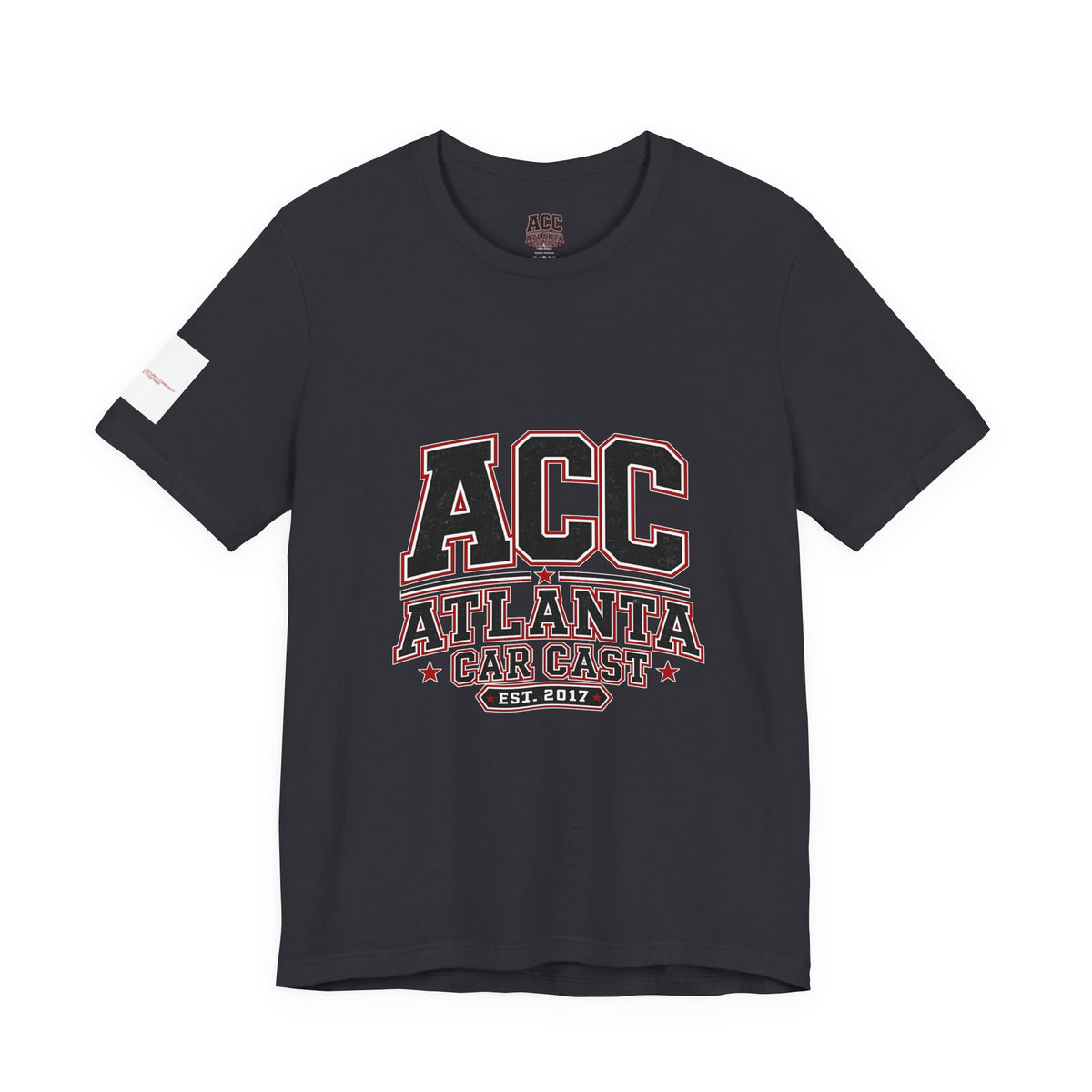 Atlanta Car Cast ACC Logo Unisex T-Shirt – Vintage Collegiate Graphic Tee, 100% Cotton, White