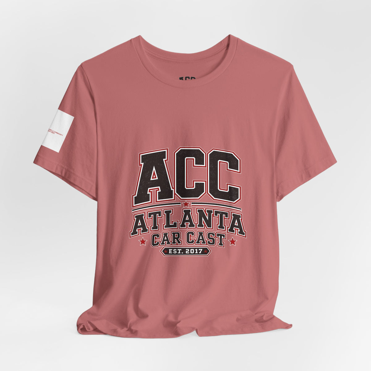 Atlanta Car Cast ACC Logo Unisex T-Shirt – Vintage Collegiate Graphic Tee, 100% Cotton, White