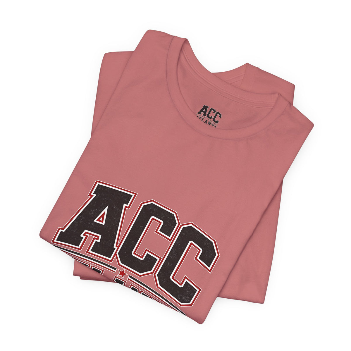 Atlanta Car Cast ACC Logo Unisex T-Shirt – Vintage Collegiate Graphic Tee, 100% Cotton, White