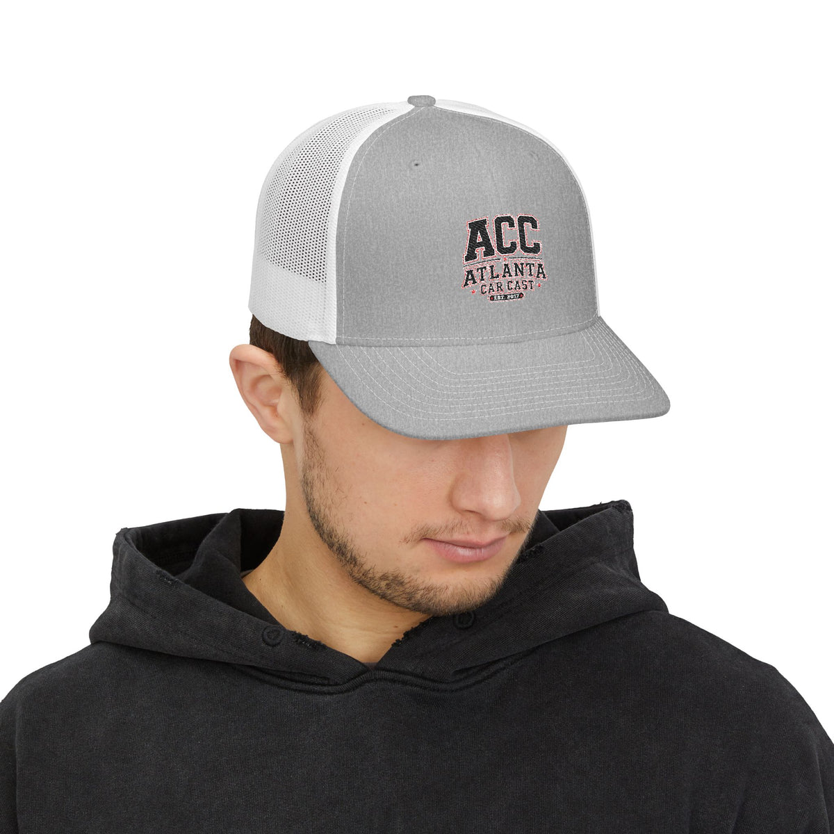 ACC Atlanta Trucker Snapback Cap — Embroidered Mesh Baseball Hat