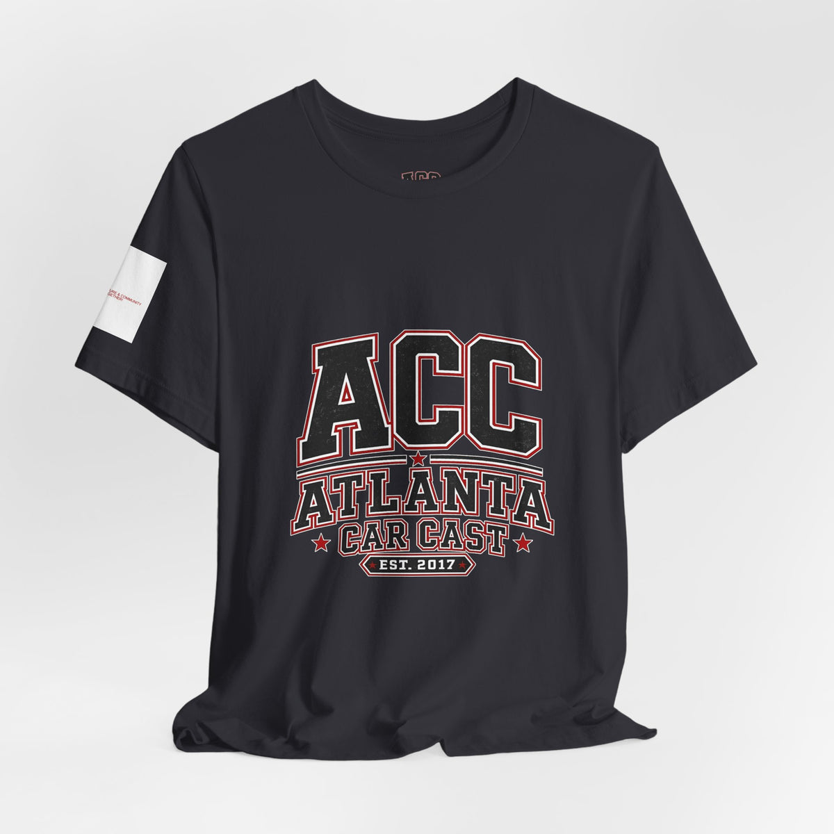 Atlanta Car Cast ACC Logo Unisex T-Shirt – Vintage Collegiate Graphic Tee, 100% Cotton, White