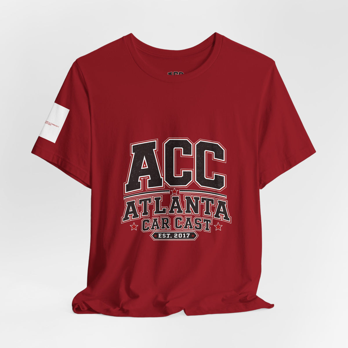 Atlanta Car Cast ACC Logo Unisex T-Shirt – Vintage Collegiate Graphic Tee, 100% Cotton, White
