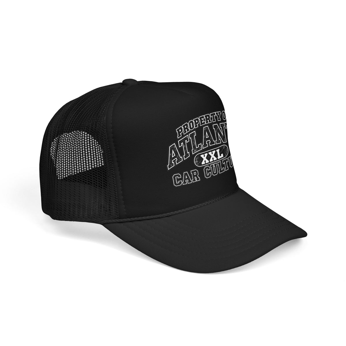 Atlanta Car Culture Trucker Hat — "Property of Atlanta XXL" Foam Mesh Cap