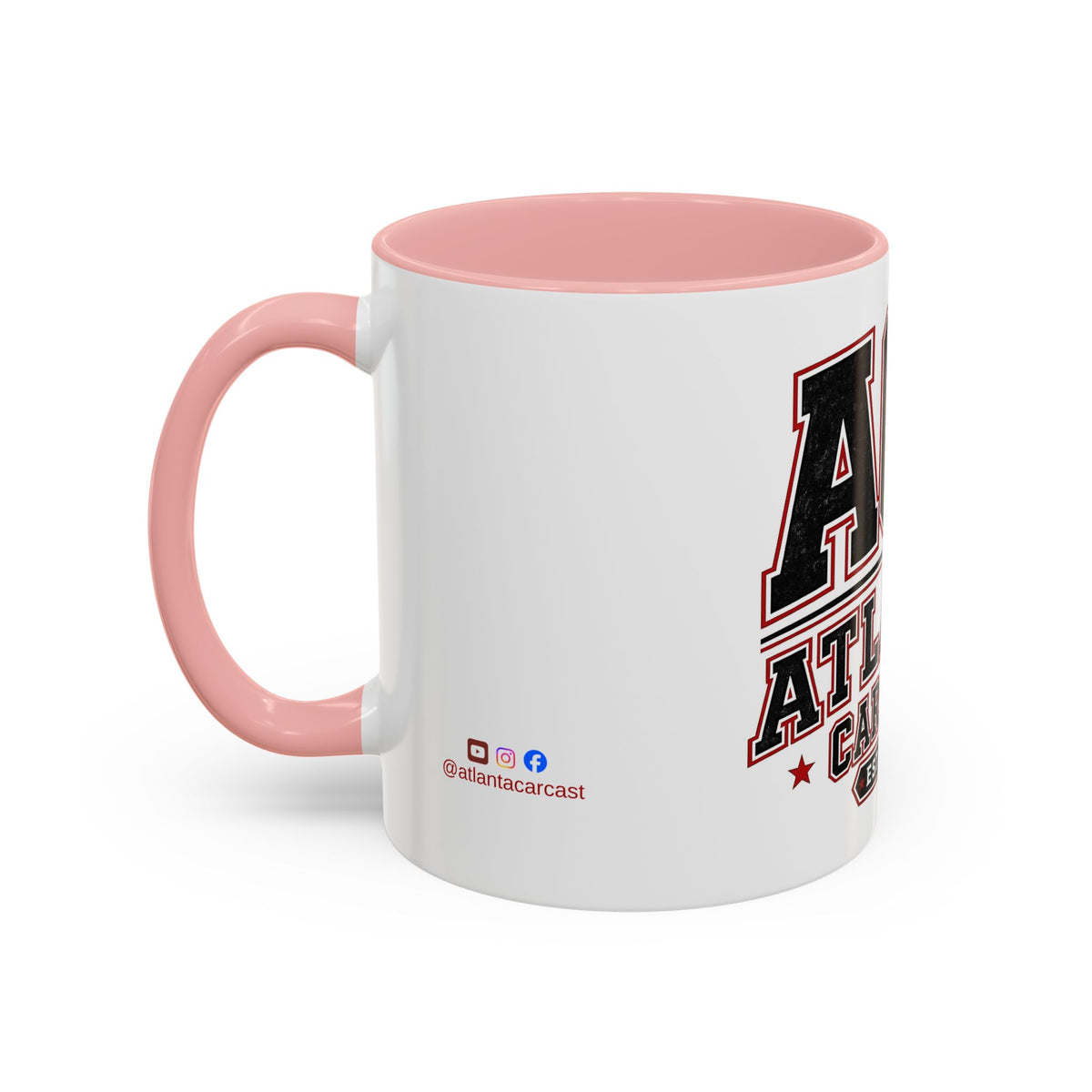 Atlanta Car Cast Accent Coffee Mug – Two-Tone Ceramic, 11oz & 15oz, Multiple Colors
