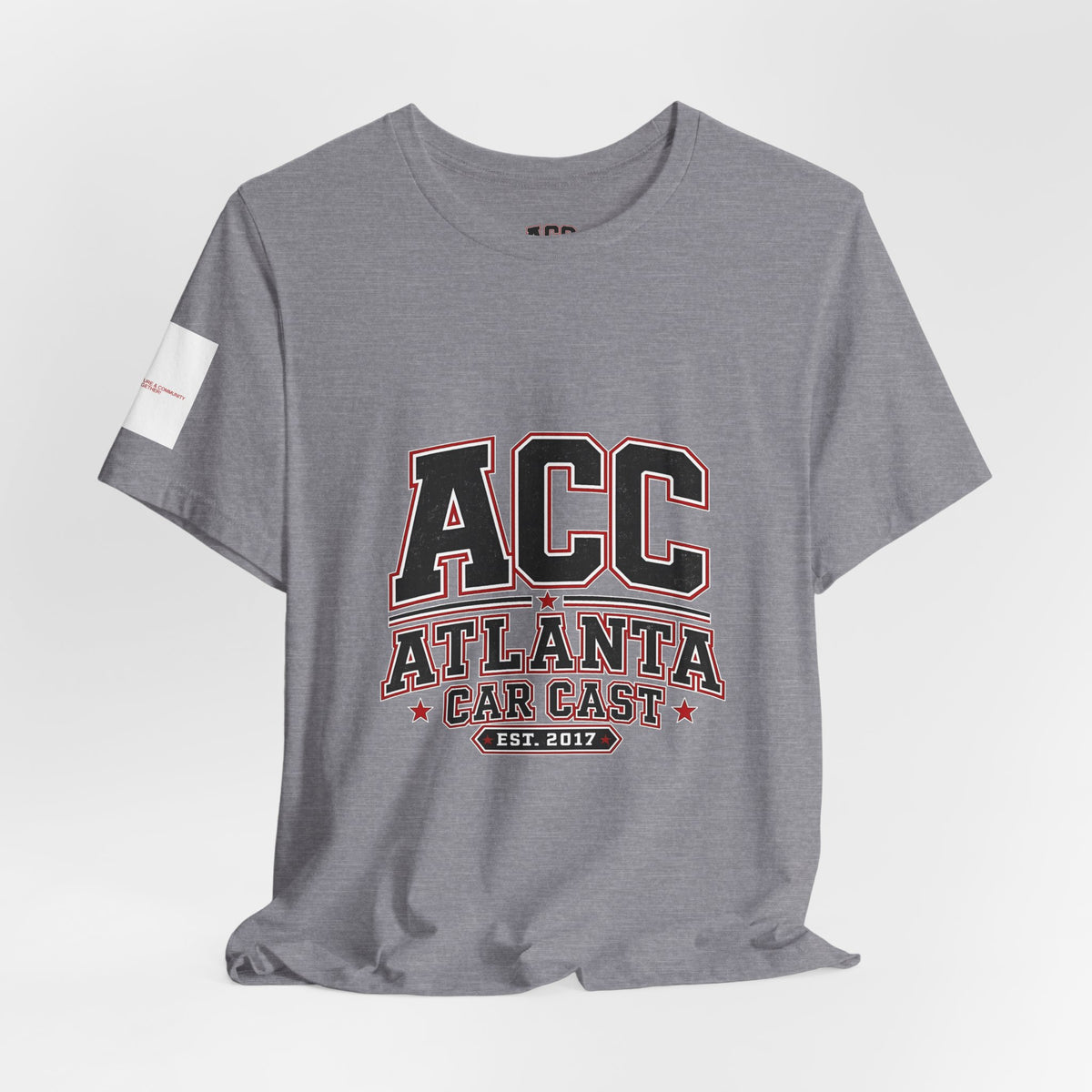 Atlanta Car Cast ACC Logo Unisex T-Shirt – Vintage Collegiate Graphic Tee, 100% Cotton, White