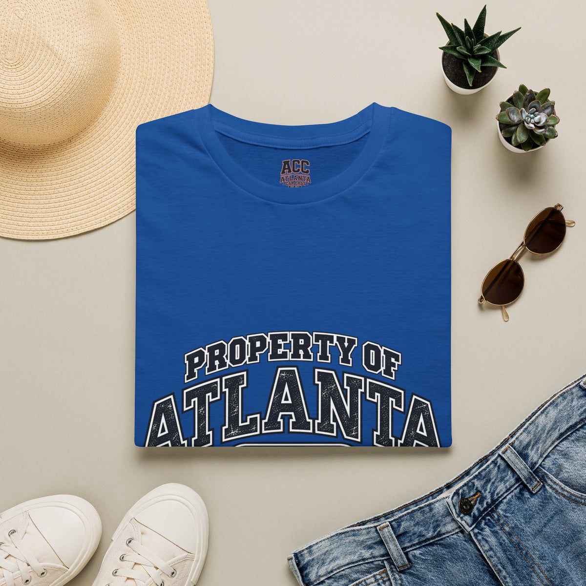 Property of Atlanta Car Culture T-Shirt — Retro Collegiate City Tee