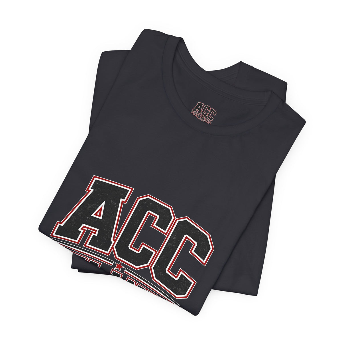 Atlanta Car Cast ACC Logo Unisex T-Shirt – Vintage Collegiate Graphic Tee, 100% Cotton, White