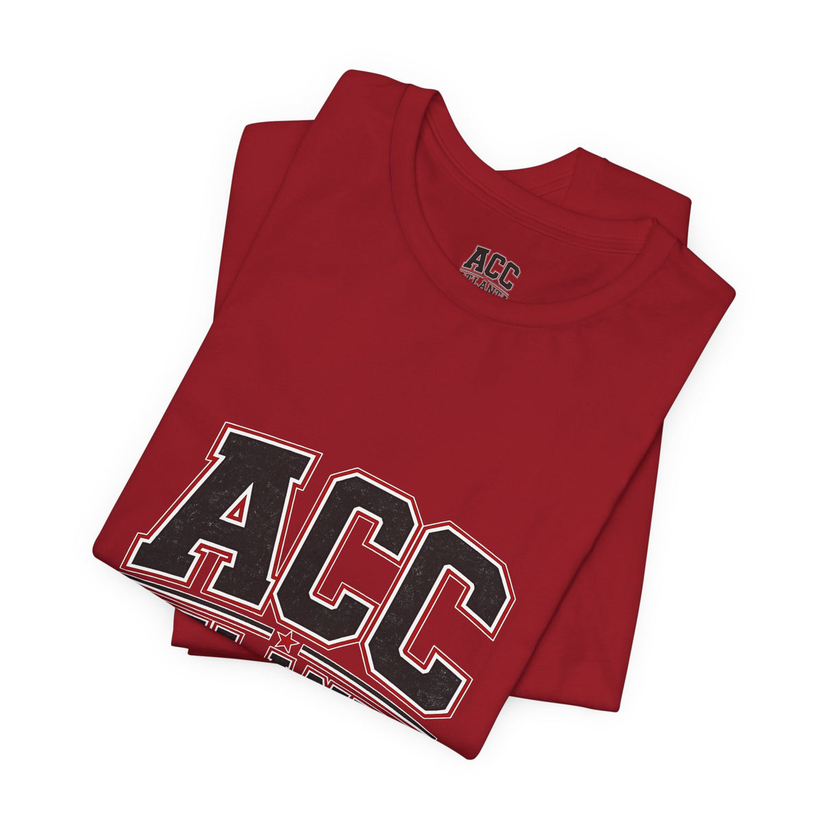 Atlanta Car Cast ACC Logo Unisex T-Shirt – Vintage Collegiate Graphic Tee, 100% Cotton, White
