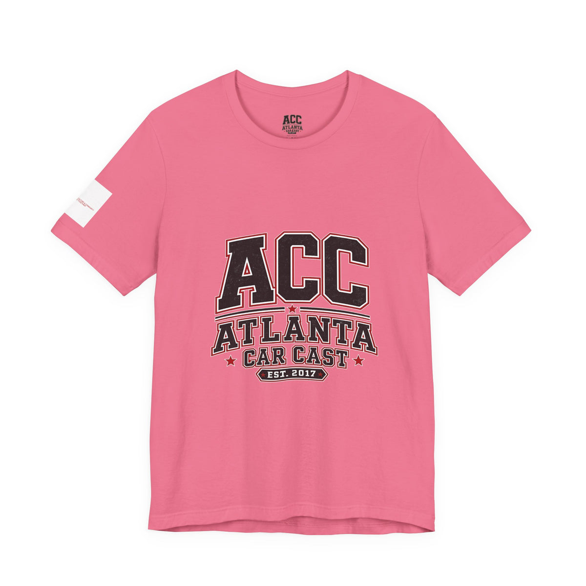 Atlanta Car Cast ACC Logo Unisex T-Shirt – Vintage Collegiate Graphic Tee, 100% Cotton, White