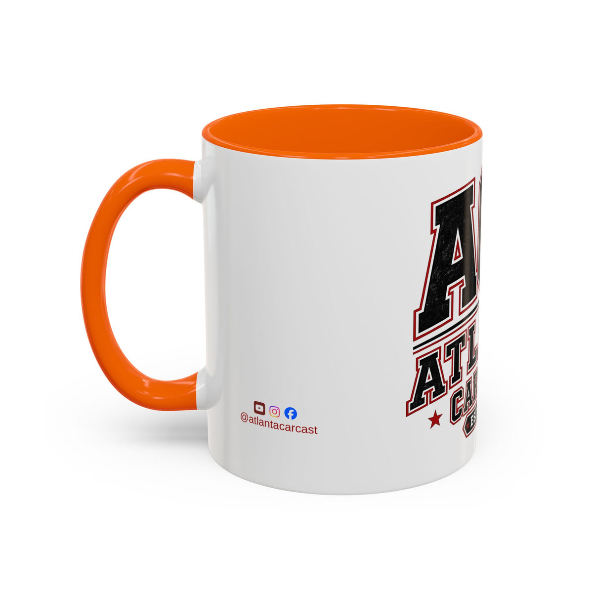 Atlanta Car Cast Accent Coffee Mug – Two-Tone Ceramic, 11oz & 15oz, Multiple Colors
