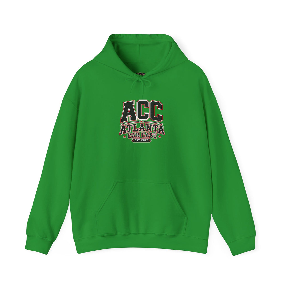 Atlanta Car Cast ACC Logo Unisex Hoodie – 50/50 Cotton-Poly College Style Sweatshirt, White