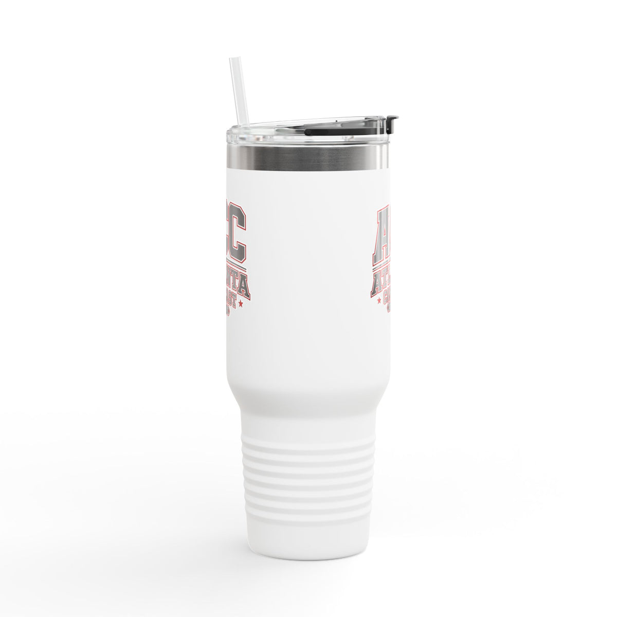Atlanta Car Cast ACC Logo 40oz Insulated Travel Mug – Stainless Steel, BPA-Free, White