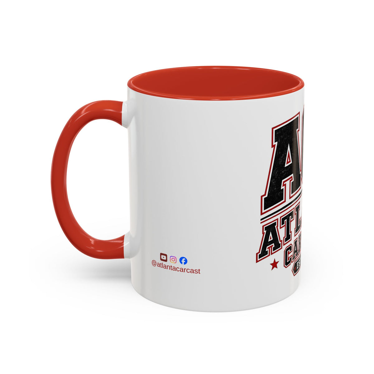 Atlanta Car Cast Accent Coffee Mug – Two-Tone Ceramic, 11oz & 15oz, Multiple Colors