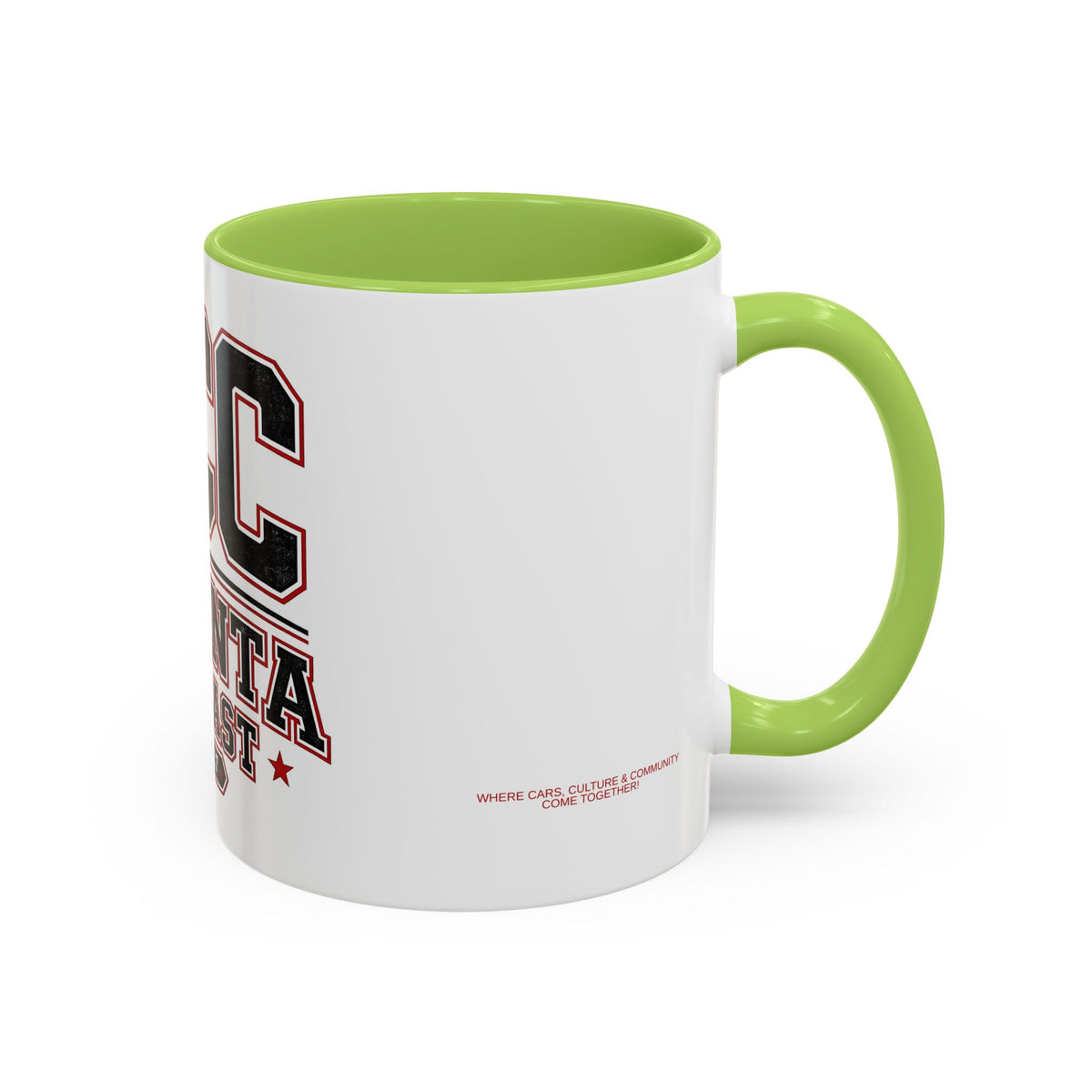 Atlanta Car Cast Accent Coffee Mug – Two-Tone Ceramic, 11oz & 15oz, Multiple Colors