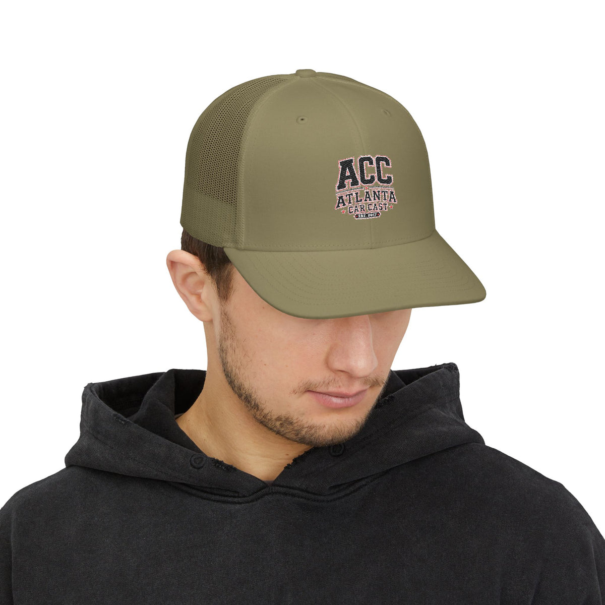 ACC Atlanta Trucker Snapback Cap — Embroidered Mesh Baseball Hat