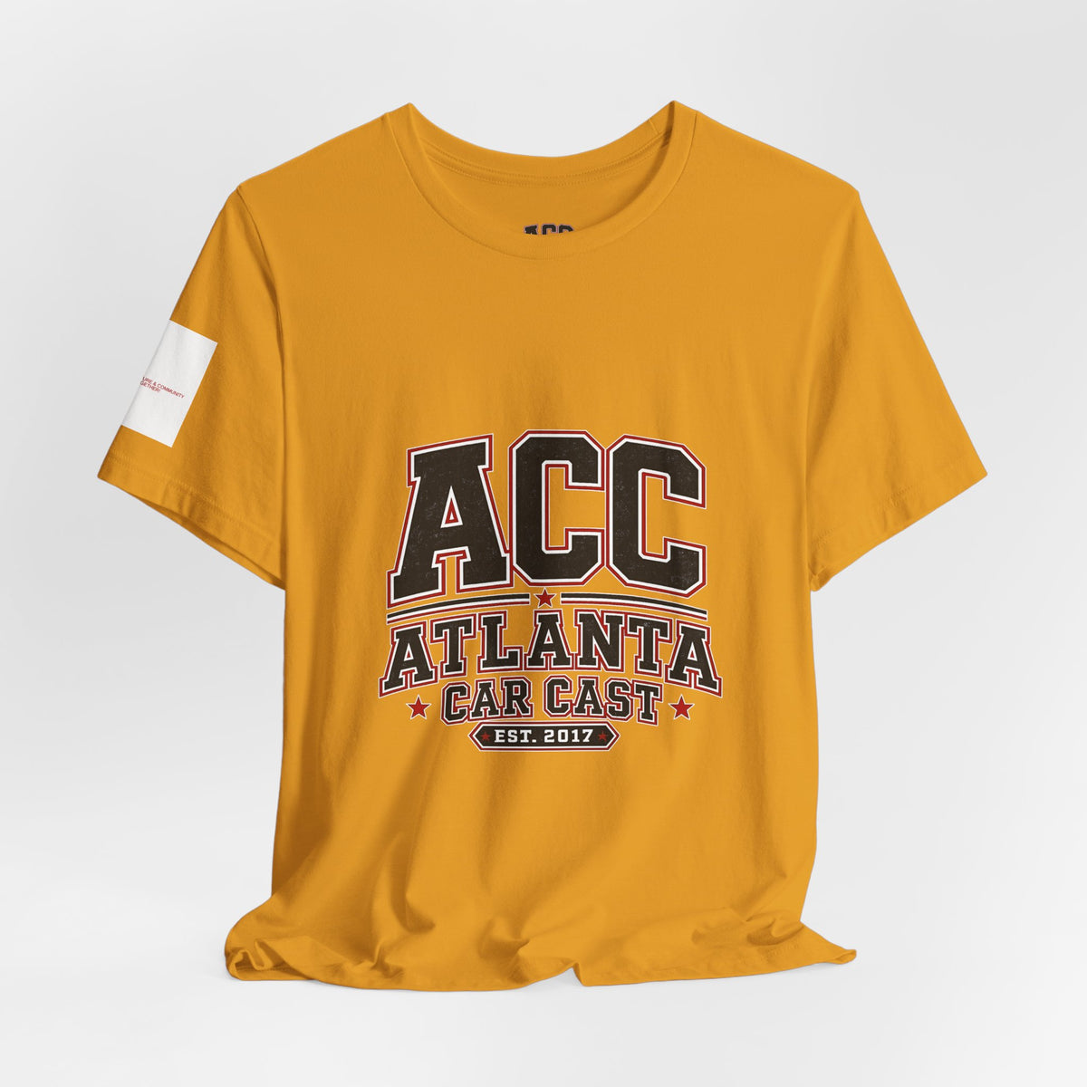 Atlanta Car Cast ACC Logo Unisex T-Shirt – Vintage Collegiate Graphic Tee, 100% Cotton, White