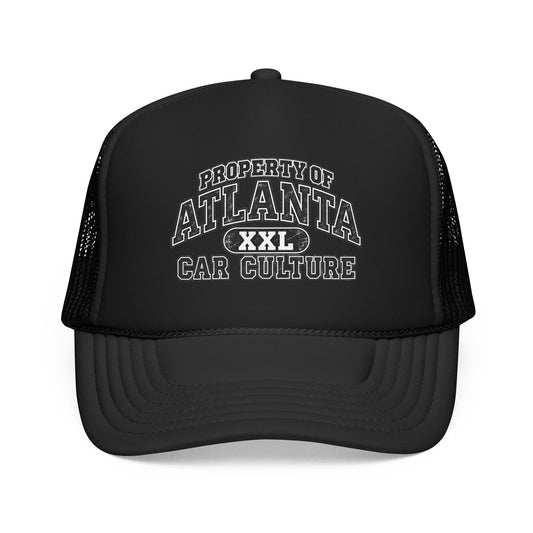 Atlanta Car Culture Trucker Hat — "Property of Atlanta XXL" Foam Mesh Cap