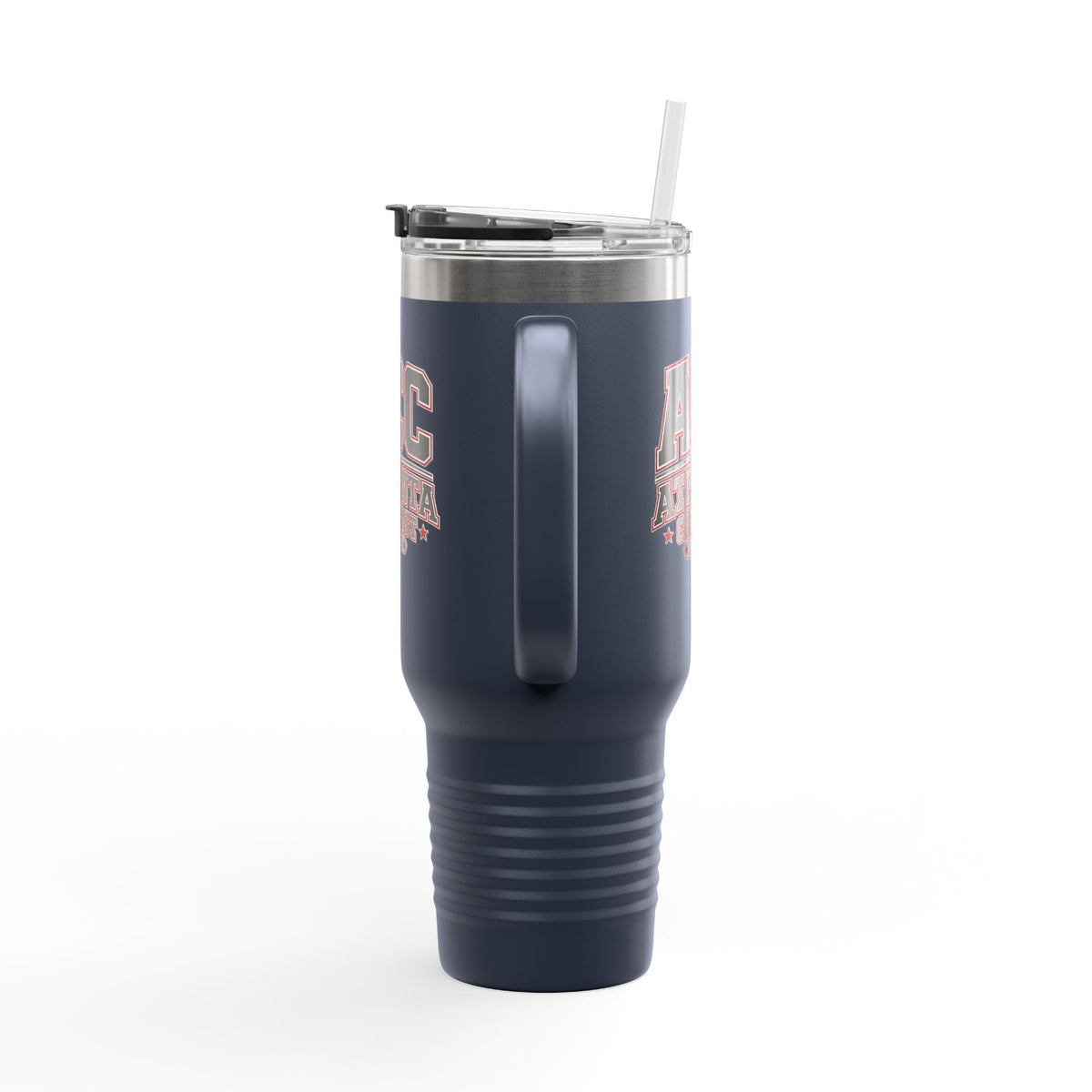 Atlanta Car Cast ACC Logo 40oz Insulated Travel Mug – Stainless Steel, BPA-Free, White