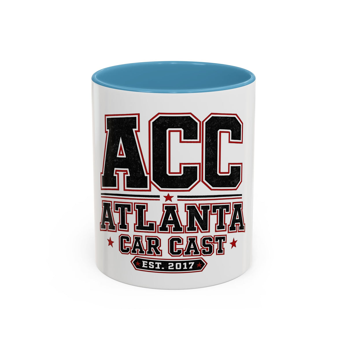 Atlanta Car Cast Accent Coffee Mug – Two-Tone Ceramic, 11oz & 15oz, Multiple Colors