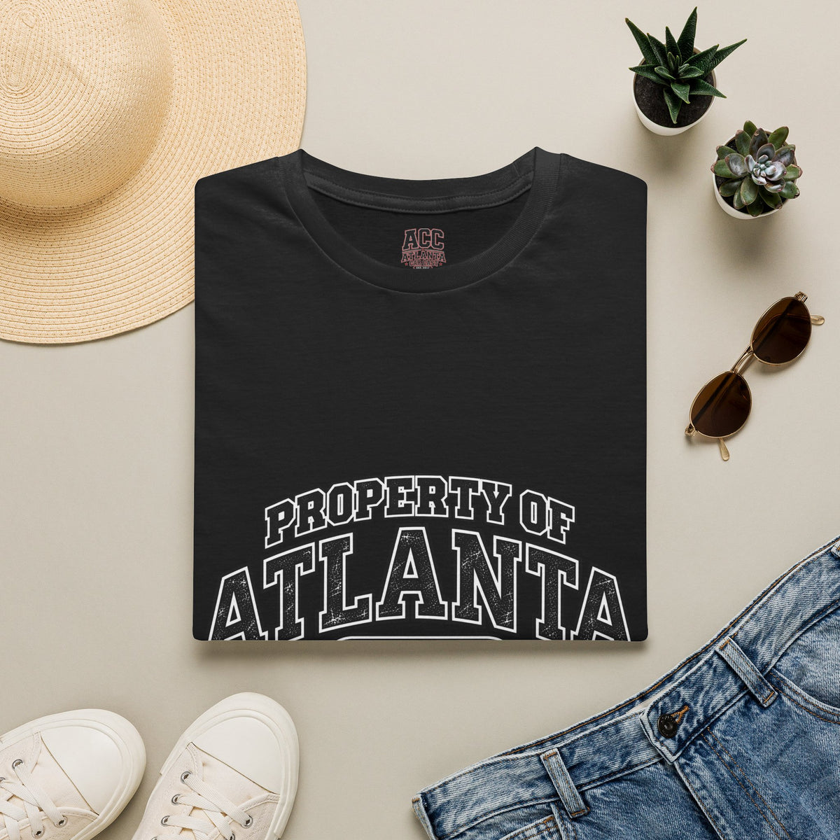 Property of Atlanta Car Culture T-Shirt — Retro Collegiate City Tee