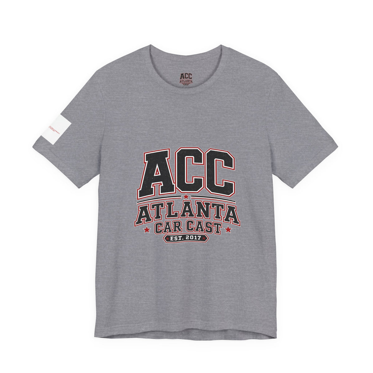 Atlanta Car Cast ACC Logo Unisex T-Shirt – Vintage Collegiate Graphic Tee, 100% Cotton, White