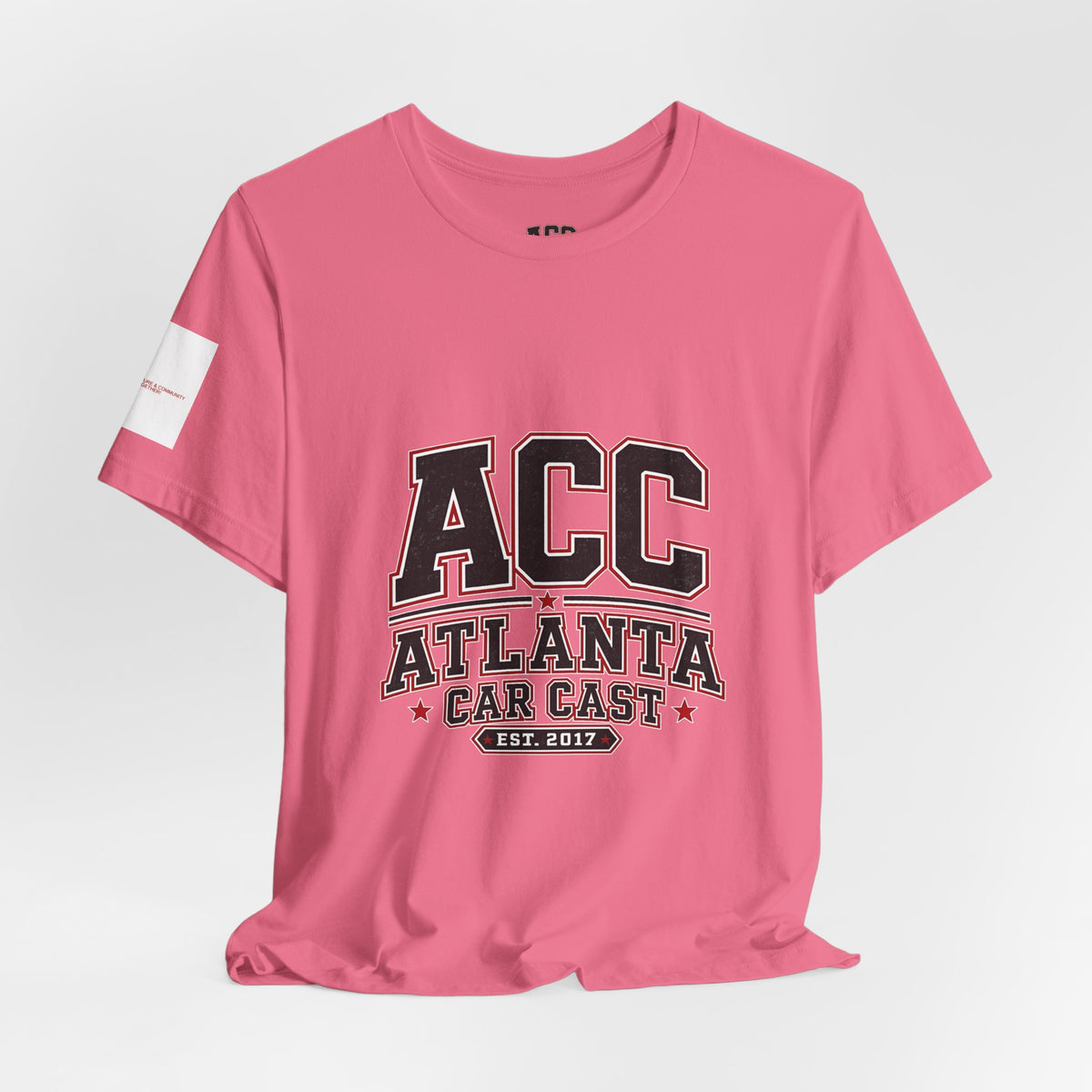 Atlanta Car Cast ACC Logo Unisex T-Shirt – Vintage Collegiate Graphic Tee, 100% Cotton, White