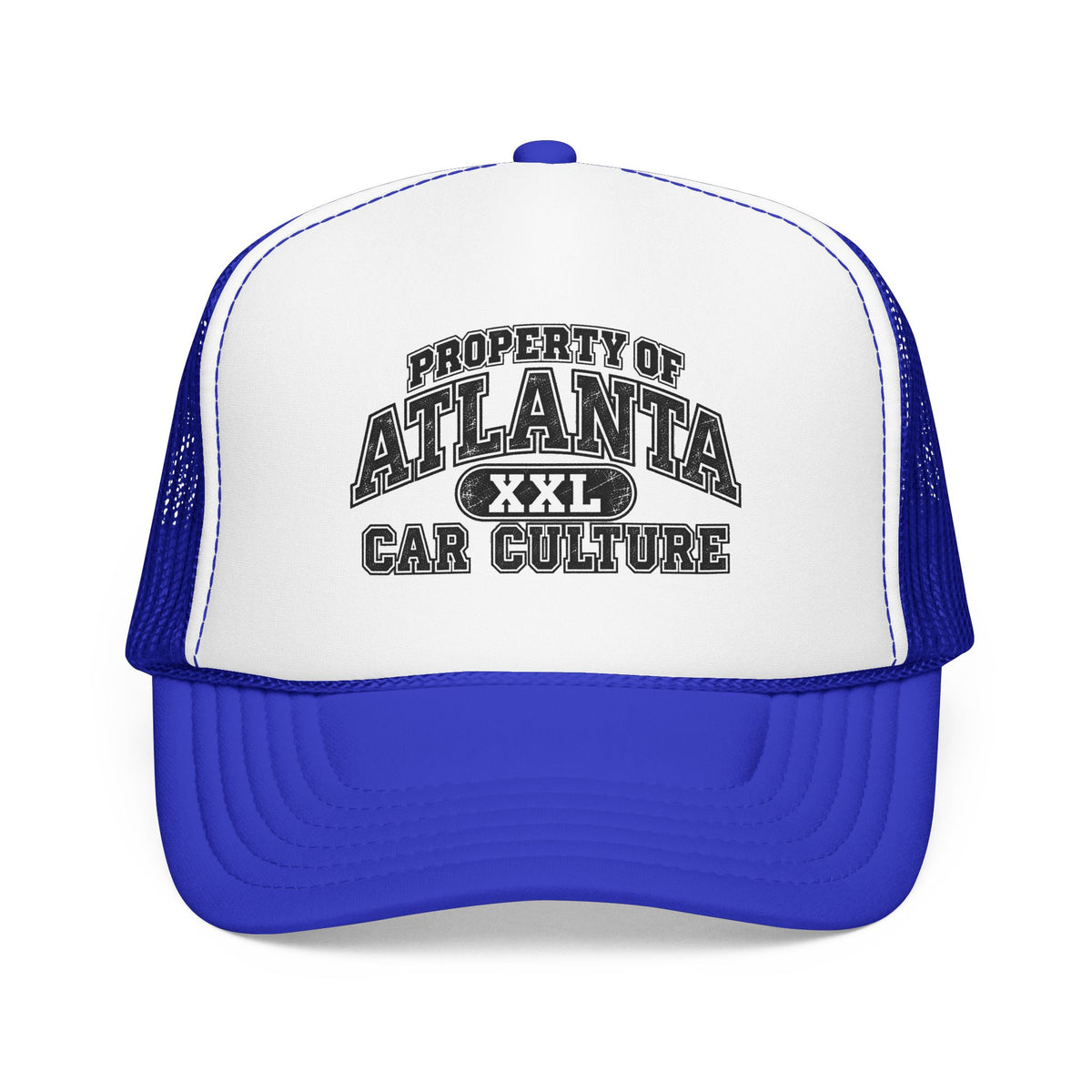 Atlanta Car Culture Trucker Hat — "Property of Atlanta XXL" Foam Mesh Cap