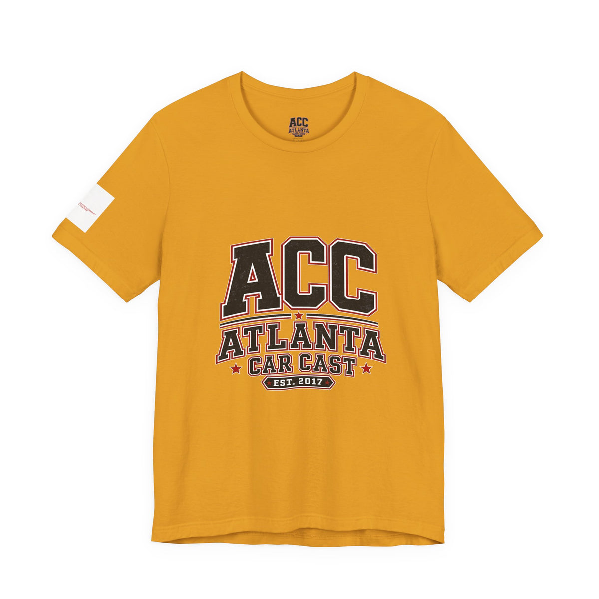 Atlanta Car Cast ACC Logo Unisex T-Shirt – Vintage Collegiate Graphic Tee, 100% Cotton, White