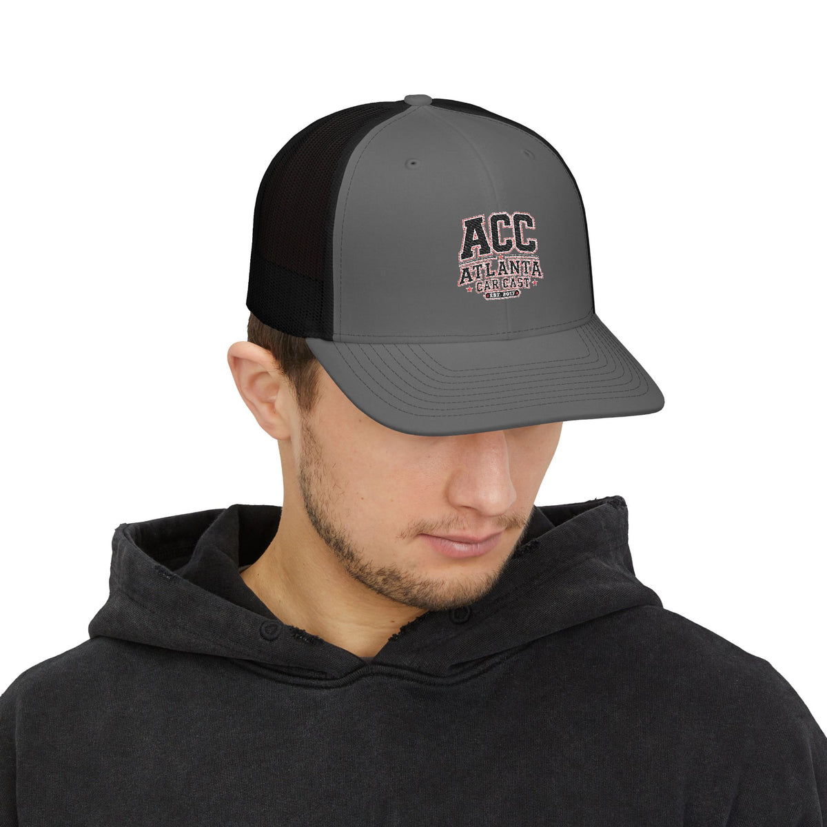 ACC Atlanta Trucker Snapback Cap — Embroidered Mesh Baseball Hat