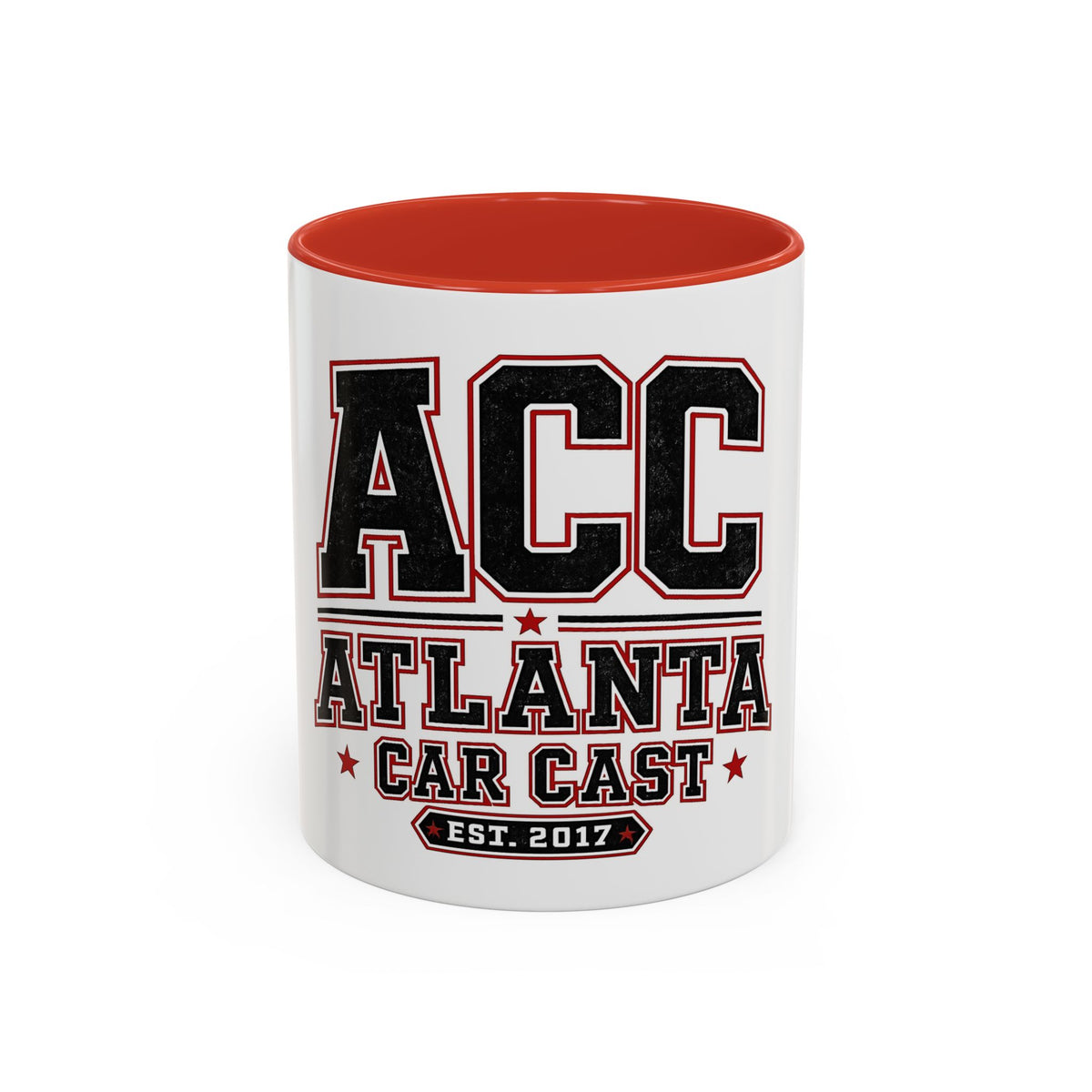 Atlanta Car Cast Accent Coffee Mug – Two-Tone Ceramic, 11oz & 15oz, Multiple Colors