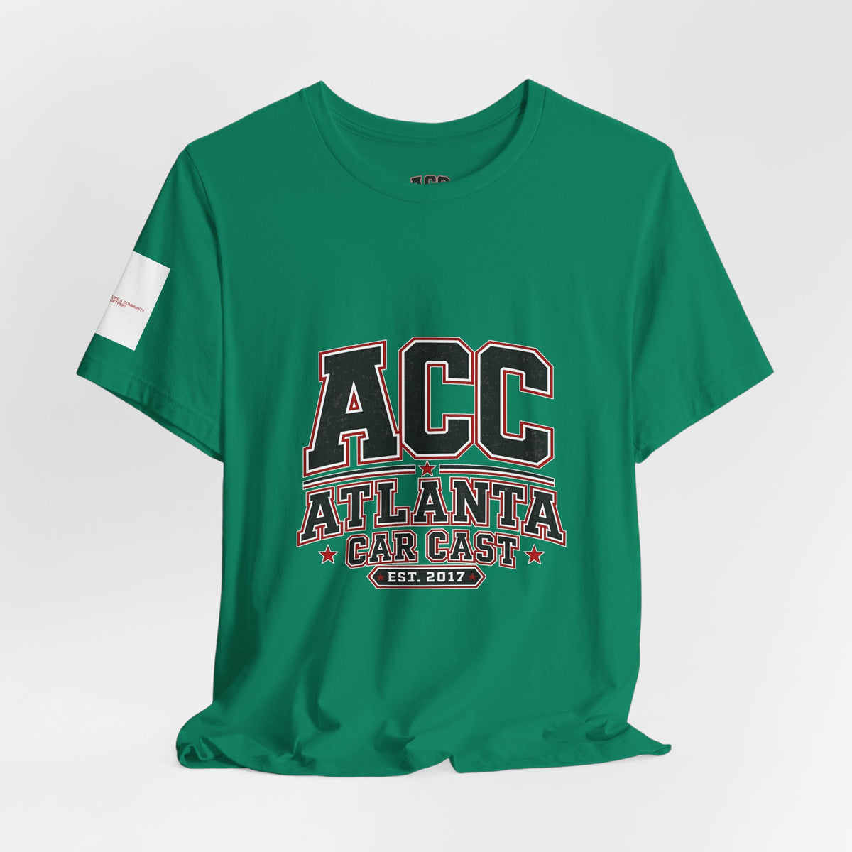 Atlanta Car Cast ACC Logo Unisex T-Shirt – Vintage Collegiate Graphic Tee, 100% Cotton, White