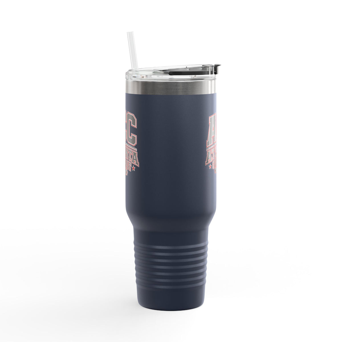 Atlanta Car Cast ACC Logo 40oz Insulated Travel Mug – Stainless Steel, BPA-Free, White