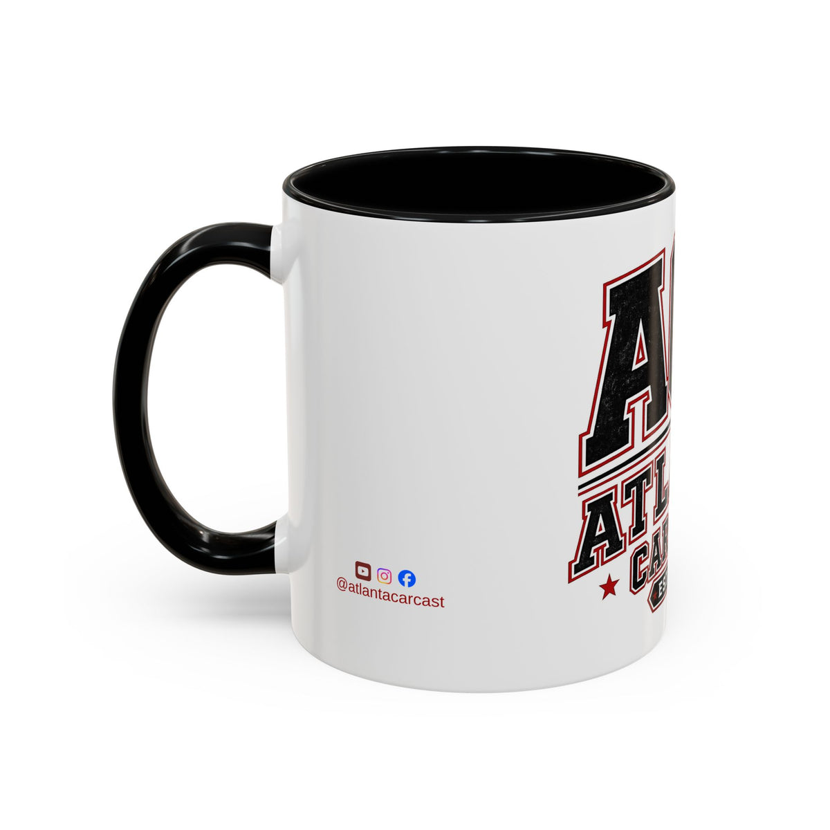 Atlanta Car Cast Accent Coffee Mug – Two-Tone Ceramic, 11oz & 15oz, Multiple Colors
