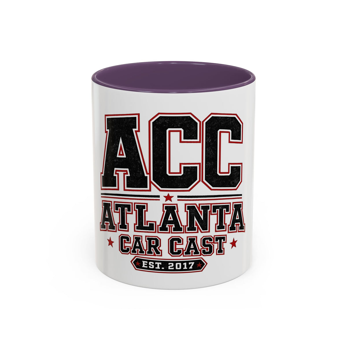 Atlanta Car Cast Accent Coffee Mug – Two-Tone Ceramic, 11oz & 15oz, Multiple Colors