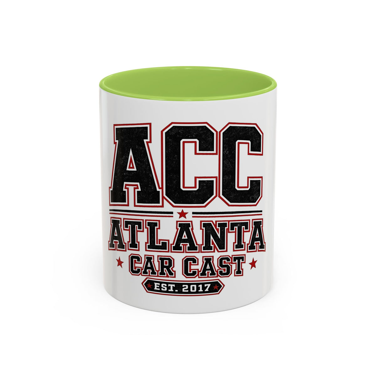 Atlanta Car Cast Accent Coffee Mug – Two-Tone Ceramic, 11oz & 15oz, Multiple Colors