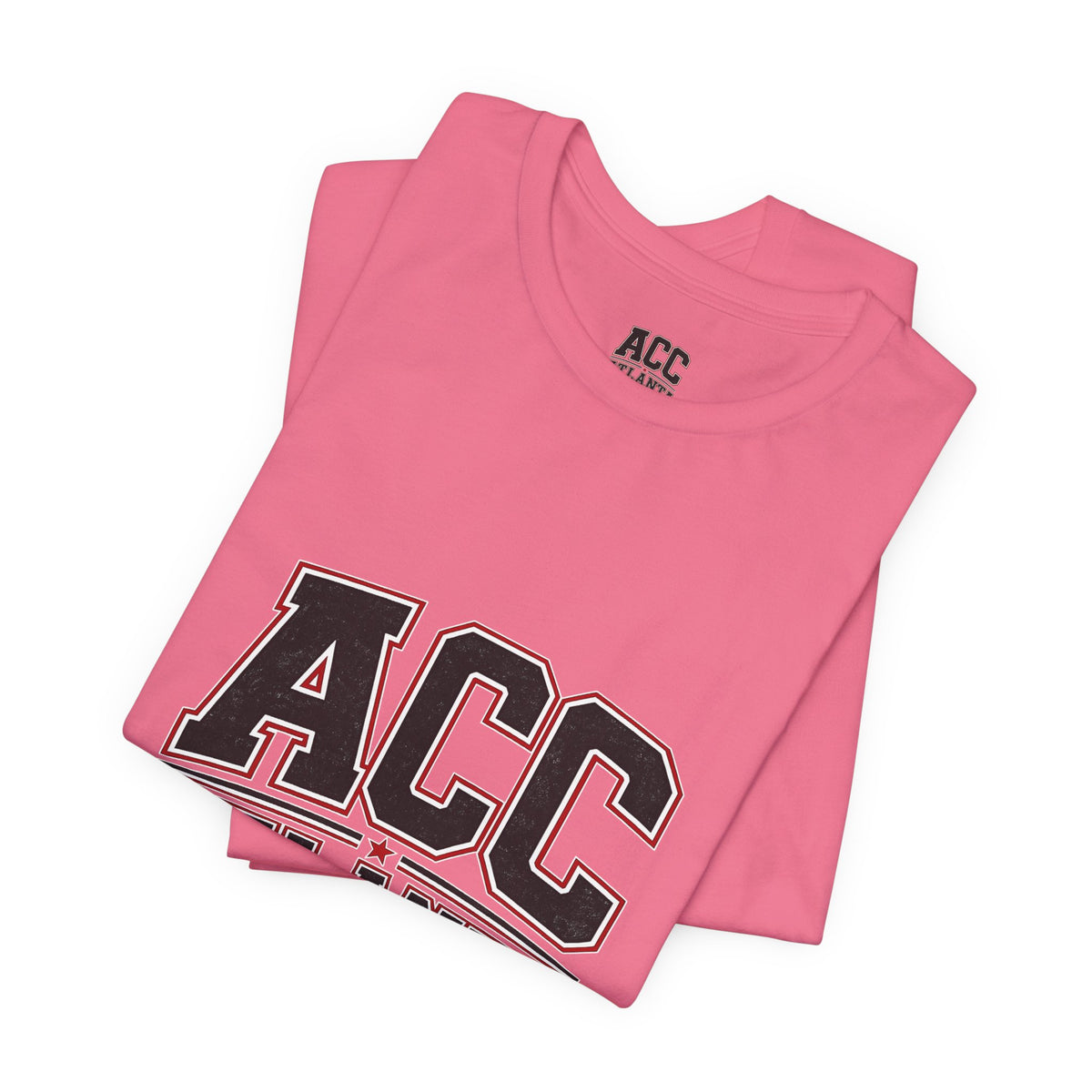Atlanta Car Cast ACC Logo Unisex T-Shirt – Vintage Collegiate Graphic Tee, 100% Cotton, White