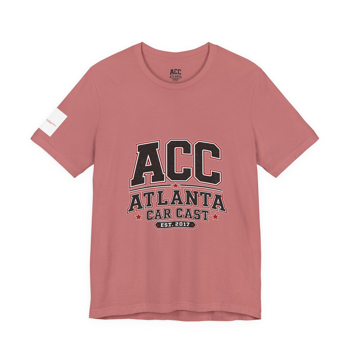 Atlanta Car Cast ACC Logo Unisex T-Shirt – Vintage Collegiate Graphic Tee, 100% Cotton, White
