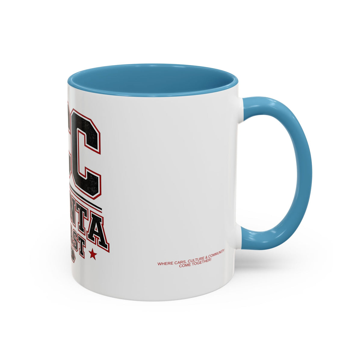 Atlanta Car Cast Accent Coffee Mug – Two-Tone Ceramic, 11oz & 15oz, Multiple Colors