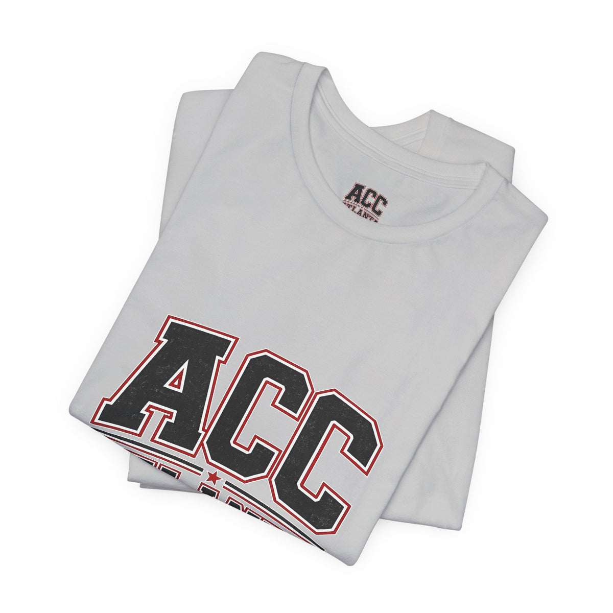 Atlanta Car Cast ACC Logo Unisex T-Shirt – Vintage Collegiate Graphic Tee, 100% Cotton, White