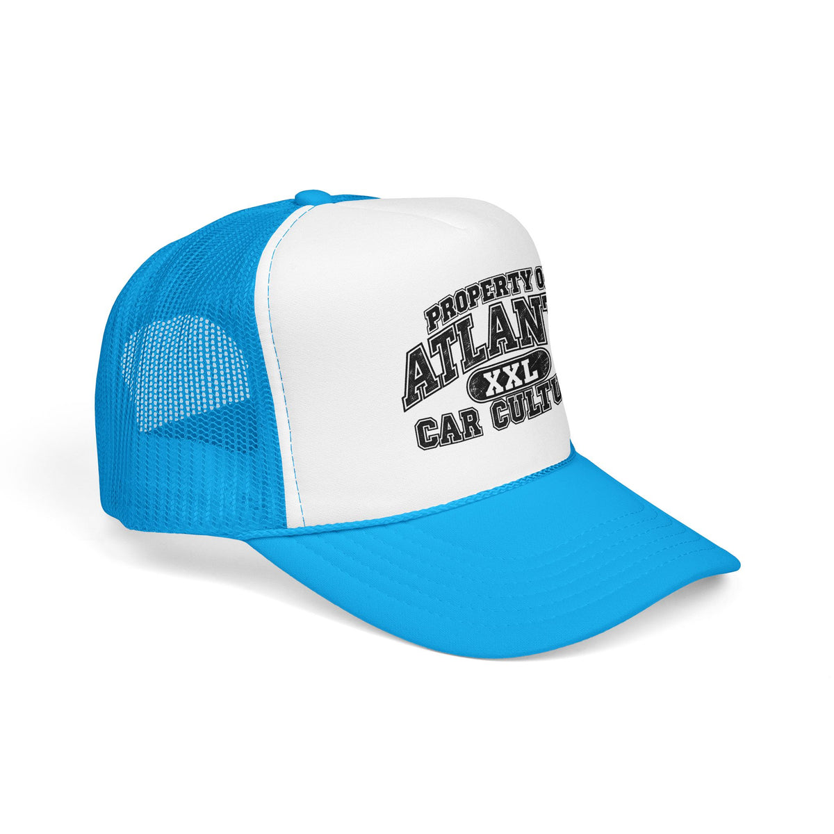 Atlanta Car Culture Trucker Hat — "Property of Atlanta XXL" Foam Mesh Cap