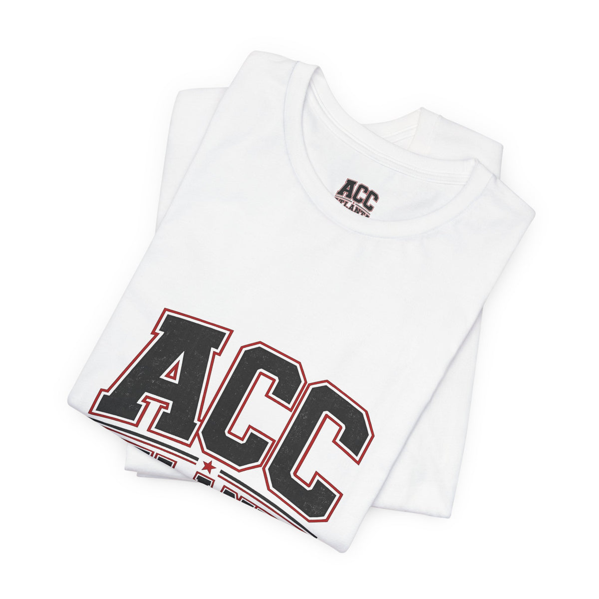 Atlanta Car Cast ACC Logo Unisex T-Shirt – Vintage Collegiate Graphic Tee, 100% Cotton, White