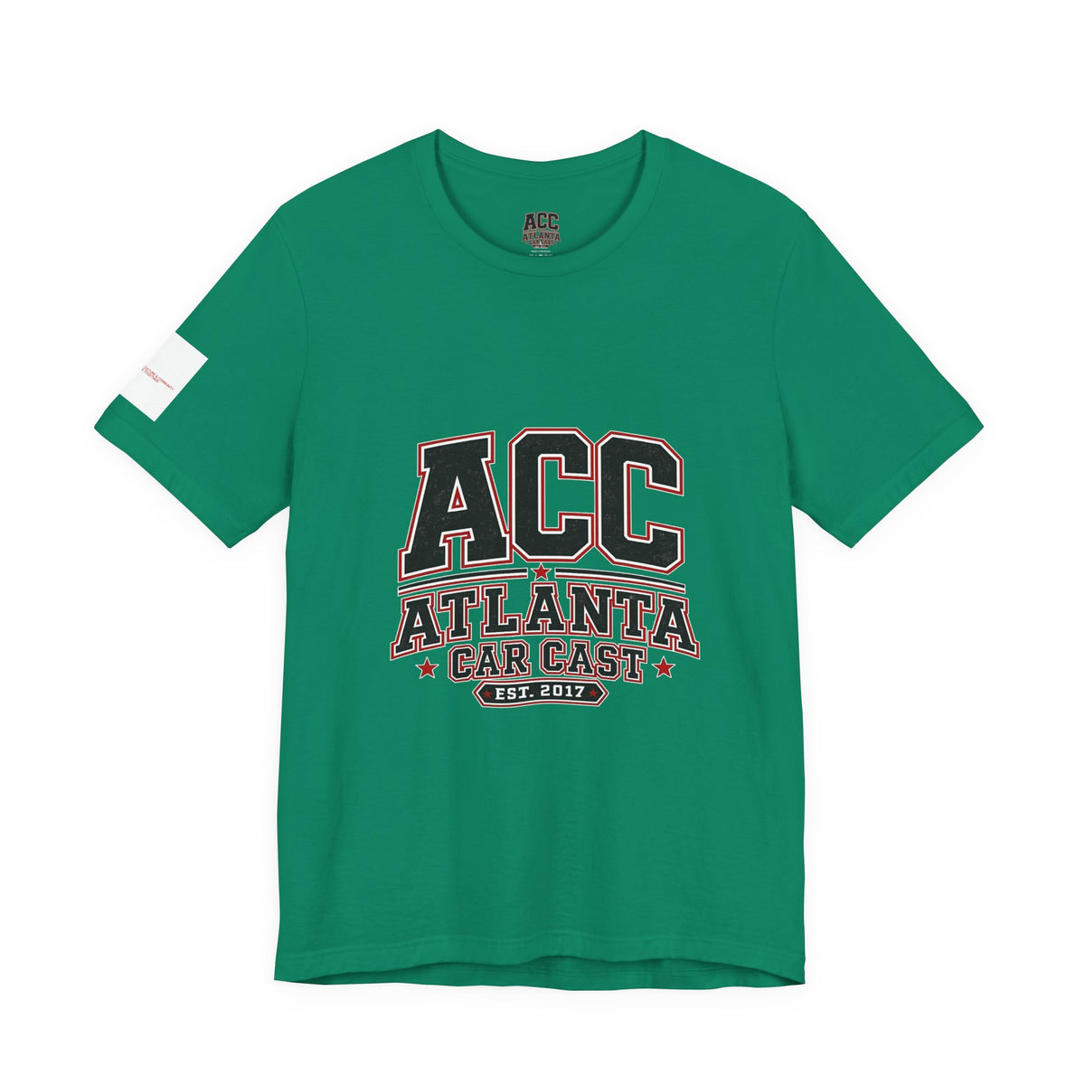 Atlanta Car Cast ACC Logo Unisex T-Shirt – Vintage Collegiate Graphic Tee, 100% Cotton, White