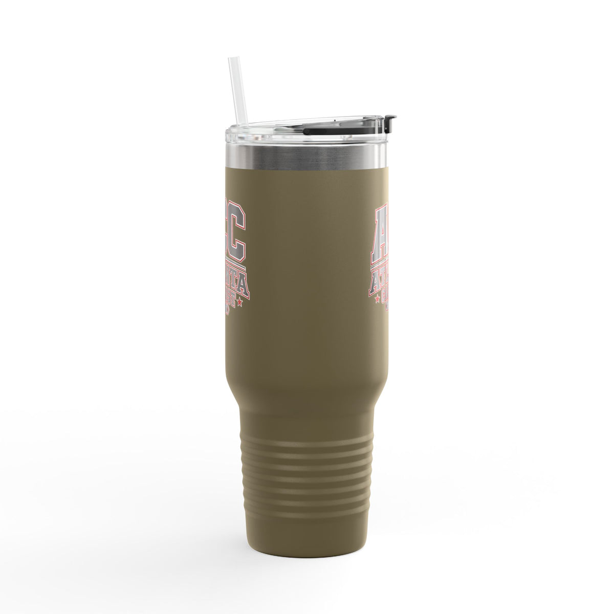 Atlanta Car Cast ACC Logo 40oz Insulated Travel Mug – Stainless Steel, BPA-Free, White